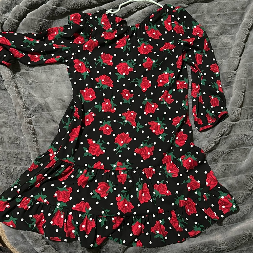 Kate Spade Size Medium Rose Dot Toss Shift Dress